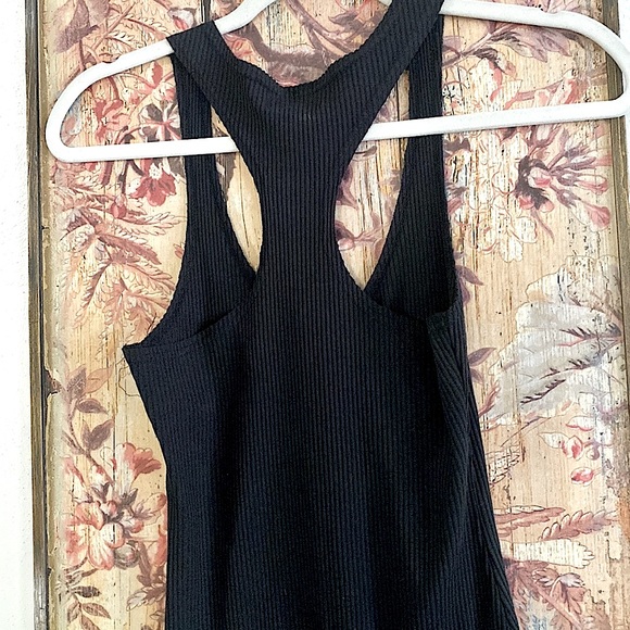 NEW REVOLVE ABOUT US STRETCH BLACK RIBBED BODYCON MIDI DRESS XS - Picture 5 of 16